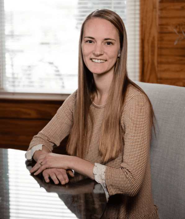 photo of Kelly Furnivall sitting at table