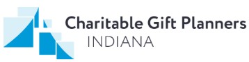 Blue and White logo that reads "Charitable Gift Planners"