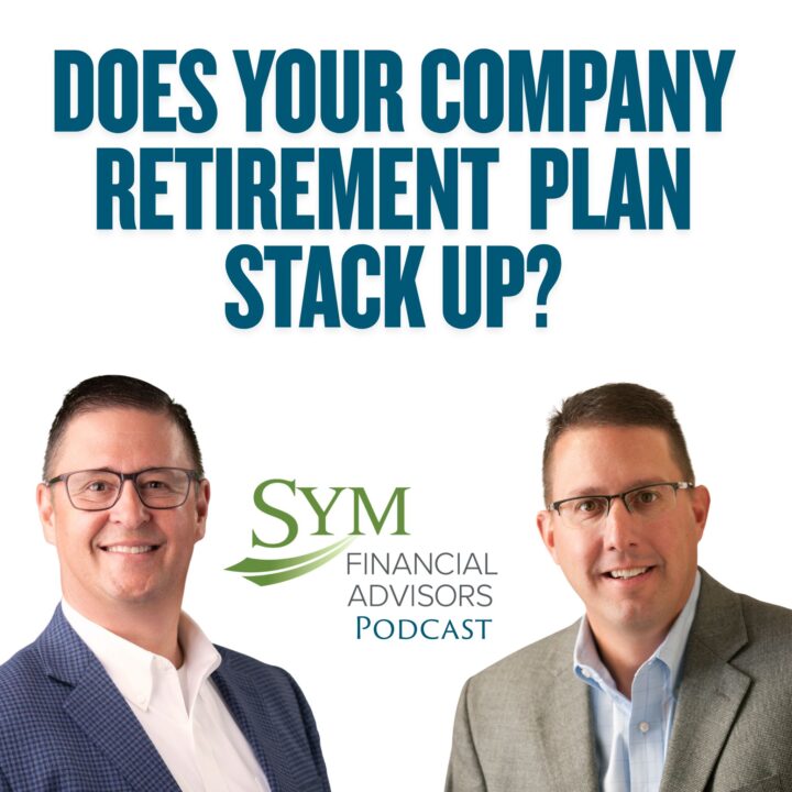 Picture of two middle aged men in suit coats with the question that reads Does Your Retirement Plan Stack Up?